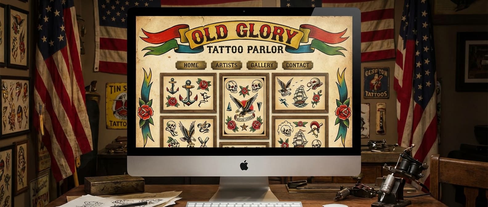 Old School template preview